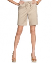 Karen Scott's laid-back shorts are wardrobe staples. They look great with just a basic tee!