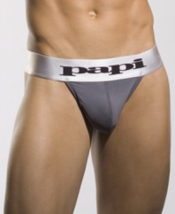 Looking for sleek, sexy comfort? Slip into this stretch thong from Papi for a hot new look.