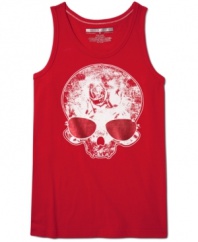 When the mercury starts rising, give yourself a little cool comfort with this tank from Sean John.