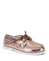 Sperry Top-Sider Girls' A/O Metallic Boat Shoes - Sizes 13, 1-6 Child