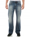 Straight ahead. Take the easy path to comfort and style with these jeans from Buffalo David Bitton.