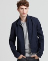 Slightly sporty yet polished and refined, this laid-back Burberry Beckford jacket offers modern, versatile style.