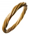Through the use of indigenous fiber materials like buri and organic golden grass, found only in Brasil, Art da Terra creates handcrafted costume and fashion jewelry and handbags. The technique of intertwining golden grass, natural fibers and textiles into intricate designs by hand adds distinctive character to Art da Terra's creations. Own a piece of Brasil with this twisted multi-strand bangle bracelet made from golden straw found in the Amazon. Discover Brasil. The bold colors. The exotic scents. The sensual textures. The natural sensations. Only at Macy's.