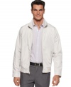 This lightweight bomber jacket will let your style soar.  A classic layer from Perry Ellis.