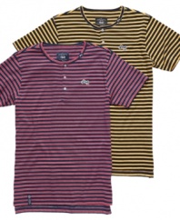 Get in line for great style. These henley's from LRG are perfect for your seasonal look.