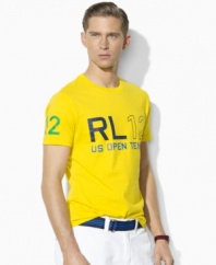 Channel athletic style in Ralph Lauren's official limited edition US Open T-shirt, crafted from smooth combed cotton jersey in a trim, modern fit.