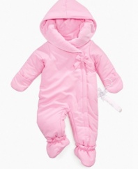 Wrap her in loveliness with this darling cozy snow suit from First Impressions.