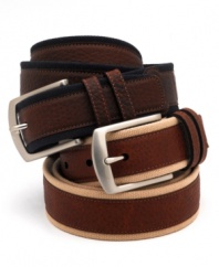 Add a little bit of texture and style to your look with this timelessly refined belt.