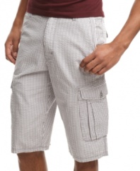 Check yourself. These shorts from Sean John are a sweet update for chilled-out cargos.
