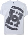Cling to the fresh style of this graphic t-shirt from DC Shoes, the perfect pick to keep you breezy on warm summer days.