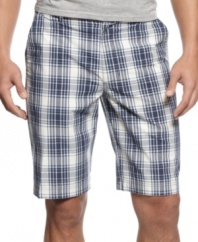 The perfect plaid. These shorts from Izod are an instant update for a stale summer wardrobe.
