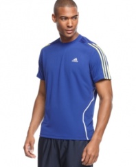 Get up to speed. Stay at peak performance with advanced ClimaLite technology in this t-shirt from adidas.