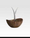 A wonderful addition to the kitchen, this unique design allows you to fill the wooden bowl with favorite fruits and drape bananas or grapes over the sleek alloy fingers.Wood & metal12L X 11½W X 16H Hand washImported