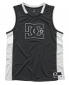 Score big with the sporty look of this basketball-style tank from DC Shoes.