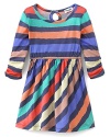 A punchy stripe print turns up the volume on this dress by Splendid.