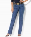 Straight-leg jeans from Lauren Jeans Co. are a flattering and versatile choice, perfect for day or night.