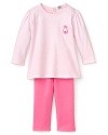 Noa Lily Infant Girls' Striped Swing Top & Solid Legging Set - Sizes 3-9 Months