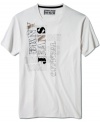 Sew up solid casual style with this graphic t-shirt from DKNY Jeans.