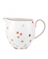 Have more fun at the table with the playful confetti pattern and sublime durability of this Market Street Green creamer by kate spade.