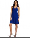 Calvin Klein Women's Fit N Flare Dress, Sapphire, 6