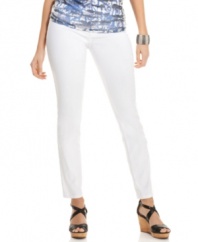 Cropped, skinny leg design makes these pants from BCX a versatile pick for a season's worth of day and night styling!