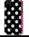 Contour Design Kate Spade White Polka Dot Black Iphone 4 Case + FAST SHIPPING