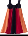Little Ella Girls 2-6X Skylar Dress, Navy, 2T