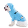 splendid Hooded (Hoody) T-Shirt with pocket for your Dog or Cat LARGE Lt Blue