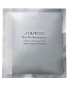 Shiseido Bio-Performance Super Exfoliating Discs. Unique dual-sided disc provides gentle and effective micro-dermabrasion to visibly minimize the appearance of fine lines and pores. The textured cotton side gently exfoliates, while the silk side softly refines and polishes. Formulated with Bio-Exfoliderm, including yeast, TMG and rice bran to soften skin and promote natural cell exfoliation. For maximum results use with Bio-Performance Super Refining Essence. Excellent for all skin types. Use once weekly after cleansing.