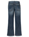 Joe's Jeans in a relaxed fit are a wardrobe essential--perfect to pair with dressed up oxfords or basic tees.