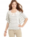 Casual meets comfy with this striped top from Jolt. It's time to stock up on weekend-wear that never goes out of style.