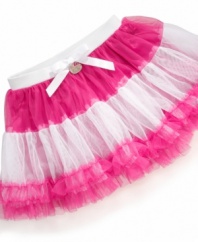 Dance break! She can put on this ruffly Brazil tutu skirt from Hello Kitty for extra fun at playtime.