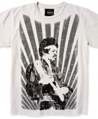 Capture that classic rock look with this Jimy Hendrix t-shirt from RIFF.