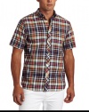 Fred Perry Men's Basket Weave Madras Shirt