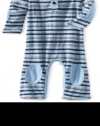 Splendid Littles Baby-boys Infant Capeside Stripe Romper, Sky, 6-12 Months