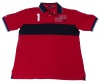 Nautica Men's Short Sleeve Rugby Shirt (Red)