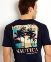 This t-shirt from Nautica has casual style to take your from sun up to sundown.