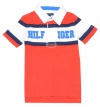 Tommy Hilfiger Boys Big Logo Polo T-shirt (M(8-10), Red/off white/navy/bleu)