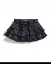 GUESS Knit Tiered Denim Skirt, INDIGO (18M)
