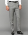 Clean, modern lines make these slim-fit Tommy Hilfiger dress pants a great choice for your Monday through Friday lineup.