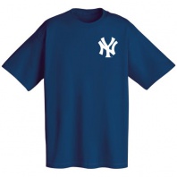 New York Yankees Official Wordmark Short Sleeve T-Shirt, Navy