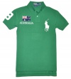 Polo Ralph Lauren Men Custom fit Flag & Big Pony Logo Polo T-shirt - Australia