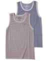A step up. Get upgraded from basic with this contrast-trim tank from Ecko Unlimited.