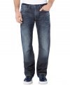 Switch out your classic pair for the sleek straight leg styling of these modern jeans from Buffalo David Bitton.