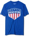 Hero worship. With this casual tee from American Rag, it's easy to be super.