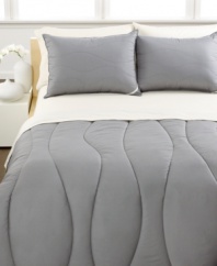 In true Calvin Klein style, this Random Wave comforter offers a sophisticated look for your room while maintaining a comfy and cozy feel for a restful night's sleep. Features a quilted wave pattern, hypoallergenic construction and the Calvin Klein signature linen label. Comes in three modern hues.