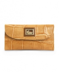 Dooney & Bourke's embossed-crocodile leather wallet strikes a sophisticated note (and organizes your essentials, too).