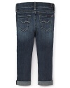 7 For All Mankind Girls' Skinny Crop & Roll Jeans - Sizes 4-6X