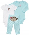 She'll love monkeying around in any piece from this bodysuits and pant set from Carter's.