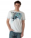 You can't get an easier look than popping this cool t-shirt from Calvin Klein Jeans with a pair of your favorite denim.